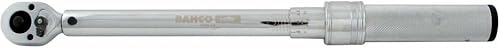 Bahco 7455-300 BH7455-300 Metric/Imperial Mechanical Torque Wrench, Silver, 1/2-Inch, 60-300 nm