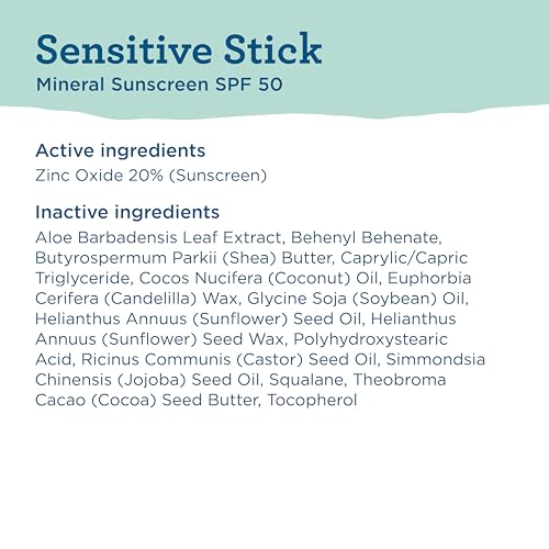 BLUE LIZARD Sensitive Mineral Sunscreen Stick with Zinc Oxide, SPF 50+, Water Resistant, UVA UVB Protection Easy to Apply, Fragrance Free, 0.5 Oz - image 7