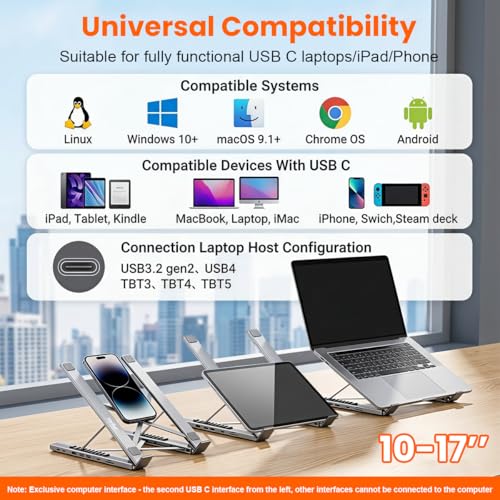 Verilux USB-C Hub Laptop Stand Adapter - Image 3