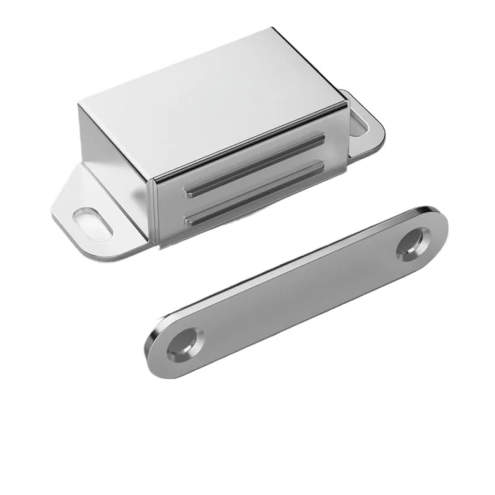 Ppqiru Silver-Small 8Pcs Door Catch Strong Heavy Duty Cupboard For Cupboards