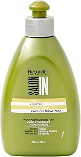 Salon In Recamier Professional Salon In +Pro Keratin Ultra Force Leave-On Hair Treatment for Frizz Control & Repair, 10.58 OZ