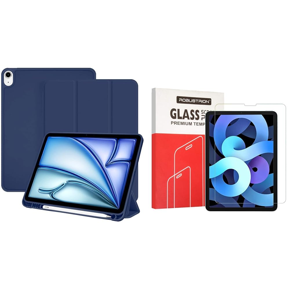 Robustrion Case Cover for iPad Air 11 inch Cover M2 / iPad Air 5th Generation Cover/iPad Air 4th Gen (B0C6LN8GBN) Amazon Price History, Amazon Price Tracker