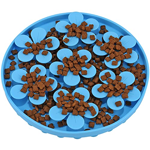 Doweiss Slow Feeder,Cat Help Slow Down Eating Speed Cut Flower Silicone Rubber Cute Slow Feeder for Puppy/Cat/Dog - Image 3