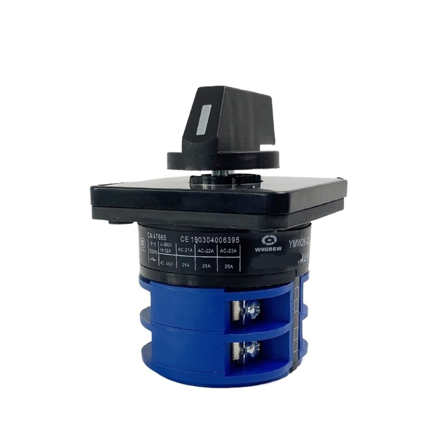 ZUC 32A 660V Power Circuit Control Selector Changeover Two Poles Silver Contact Customize Rotary Cam Switch YMW26 LW28 LW26-32/2(Off-ON)