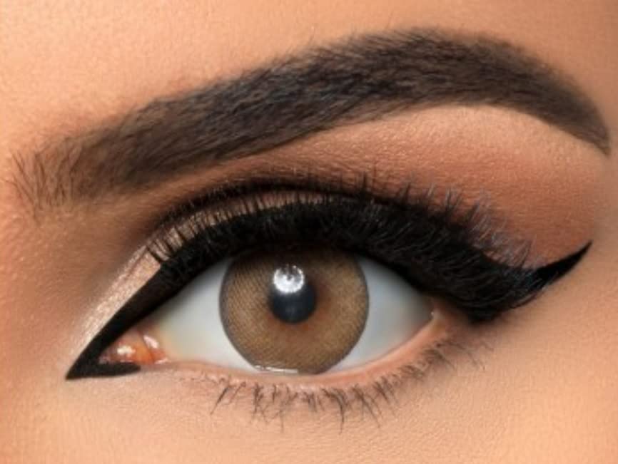 Dahab Soft Contact Lenses - Dahab Daily Collection (1 Pair Pack, Natural Hazel #32)