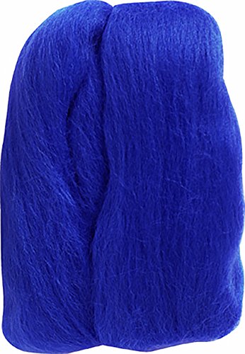 Image of Clover Natural Wool Roving .3oz - Blue