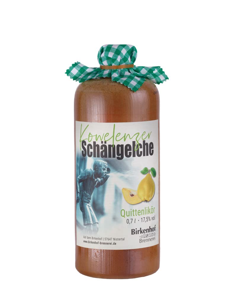 BIRKENHOF Brennerei | Kowelenzer Schängelche - Quittenlikör | (1 x 0,7l ) - 17,5 % vol.