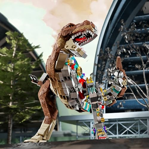 Image of SKY LINE OCEAN Mechanical T-Rex Building Kit, 1388 PCS STEM Dinosaur Construction Set, Large Articulated Tyrannosaurus Rex Model with Moving Joints, Educational Toy Gift for Teens Ages 14+