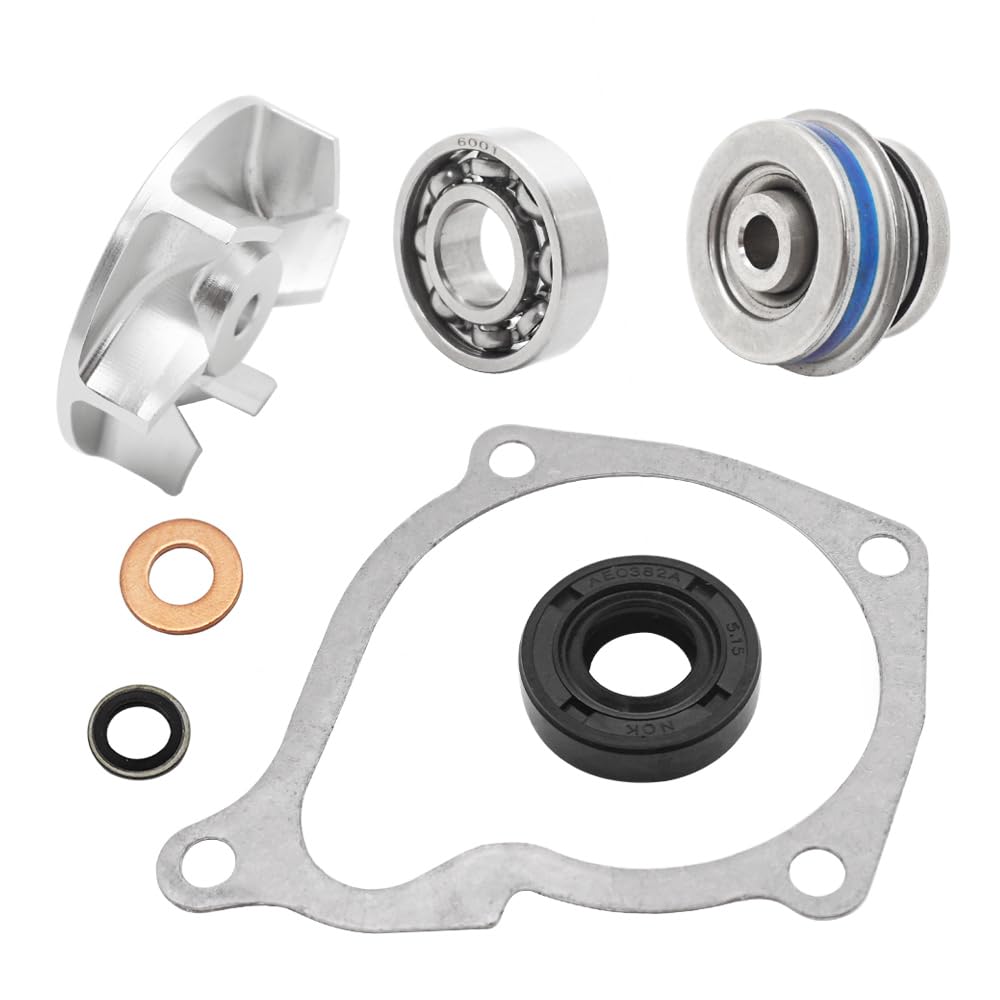 Kit riparazione pompa acqua con girante in alluminio cuscinetto paraolio e guarnizione per Polaris Sportsman 500 400 450 Scrambler 500 Ranger 500 425 400 Magnum 500 425 ATP 500 Hawkeye 400