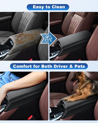 Image of CDEFG for 2026 Mitsubishi Outlander Center Console Cover for 2026 Mitsubishi Outlander GN Accessories Armrest Cover Middle Console Protector w /Hidden Storage Pocket (Gas Version Only, Non-Sport)