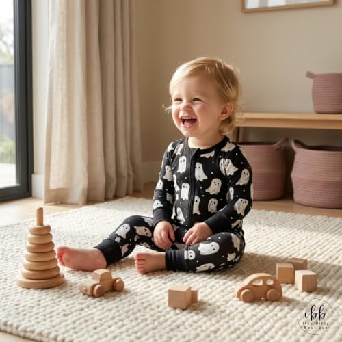Image of ITSY BITSY BOUTIQUE Viscose Bamboo Baby Pajamas - Boys and Girls Footie Sleeper Convertible 2-Way Zipper Sleeper