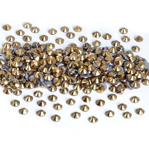 NCB 2880pcs Hotfix Rhinestone Setter, Hot Fix Applicator Tool Bedazzler Kit with Rhinestones, Kit, Hot Fixed Wand for Clothes Clothing Fabric Crafts (Aurum, SS10 2.8mm)