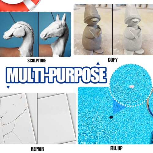 Epoxy Putty - 280g/10oz 2 Part Epoxy Pool Repair Kit Pool Leak Sealer for Fixing Leaks, Cracks - Underwater or Above Fast Repair Pool Putty for Tile, Fiberglass, Concrete, Cement and Other Surfaces