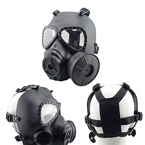 Zinnor Dummy Gas Mask Fan for CS Protection Zombie Soldiers Halloween Masquerade Resident Evil Antivirus Skull - Thumbnail 3