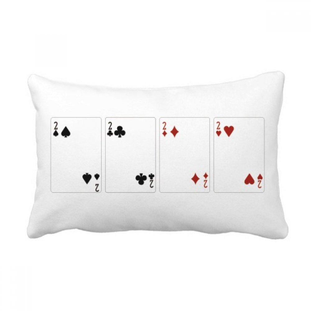 Oreiller lombaire pour soulager le dos sur le canape avec motif de cartes multicolore de qualite