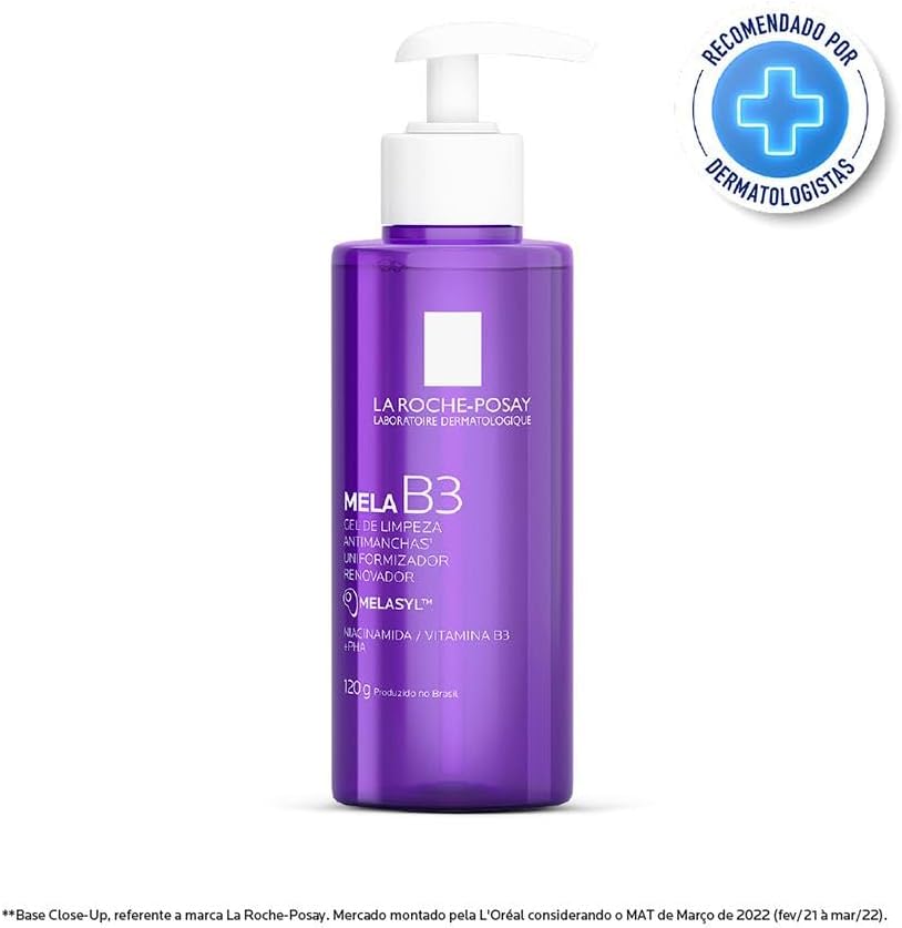 La Roche-Posay, Mela B3, Gel de Limpeza, Antimanchas Uniformizador Renovador, 120g La Roche-Posay, Mela B3, Gel de Limpeza, Antimanchas Uniformizador Renovador, 120g