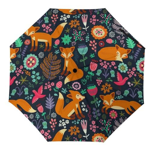 Parapluie pliable coupe-vent et imperméable avec structure renforcée manuelle
