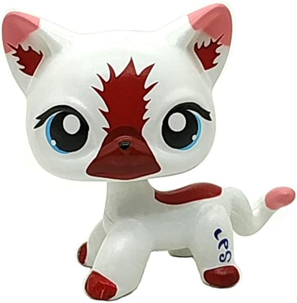 WOOMAX Littlest Pet Shop LPS Toy Dog Puppy Red Wolf Fox Blue Eyes Pink Ears Best Birthday Present