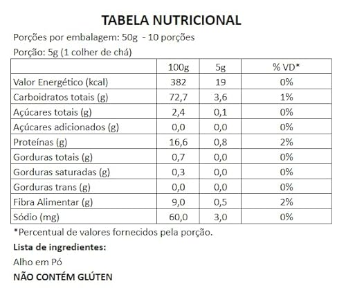 Alho em pó BR Spices 50g