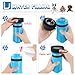 Linkidea Portable Dog Water Bottle, 17oz, Fits Car Cup Holder, Leakproof, Collapsible, Blue
