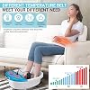 LeCuag Ionic Foot Bath Detox Machine, Ion Foot Spa Cleanse Machine to Remove Toxins, Foot Bath Soak Tub Kits with Heat Waist Belt, 2 Super Arrays, 100 Basin Liners