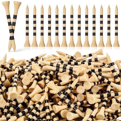 Tees de golf en bois Mudder de 7,4 cm pour vos parcours quotidiens et entraînements