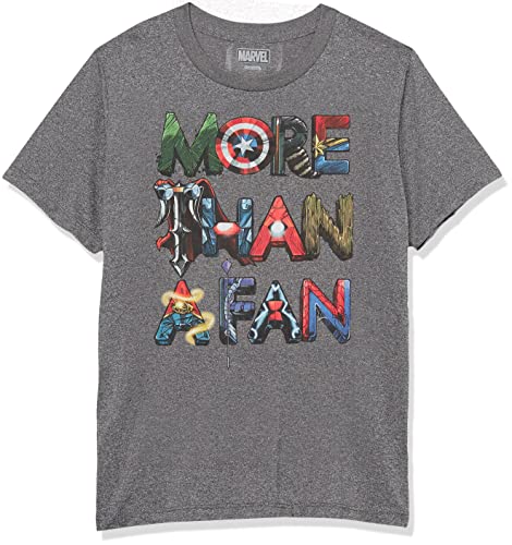 T-shirt Marvel gris anthracite XL parfait pour une journée de jeux et d'aventures