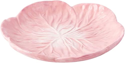Hemoton Plato de cerámica con repollo de dibujos animados, plato de frutas, plato de ensalada, plato para fruta, postre, aperitivos, ensalada, 7.5
