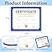 25 Blue Award Certificate - Certificate of Achievement Awards, 8 x 10