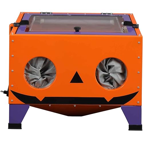 Motorhot 25 Gallon Portable Air Sandblasting Cabinet, 40-80 PSI Bench Top Sand Blaster with Spray Gun & 4 Nozzles, Heavy Duty Steel Rust, Paint, Stain Removal Cabinet