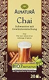Alnatura Bio Chai-Schwarztee, 20 Beutel, 6er Pack (6 x 40 g)