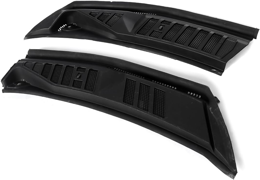 Front Windshield Wiper Cowl Vent Grille Set w/Seal Compatible with Ford F150 2015-2020 (Driver Left & Passenger Right) Replace for FL3Z15022A69A FL3Z15022A69B