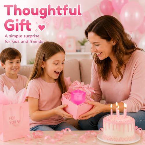 Large Ice Cube Squishy Stress Relief Toy, 7cm (2.76") Slow-Rise Sensory Fidget Cube for Kids & Adults, Soft Squeeze Toy for Anxiety Relief, Focus & Hand Exercise, Gift Idea (Pink) - Image 8