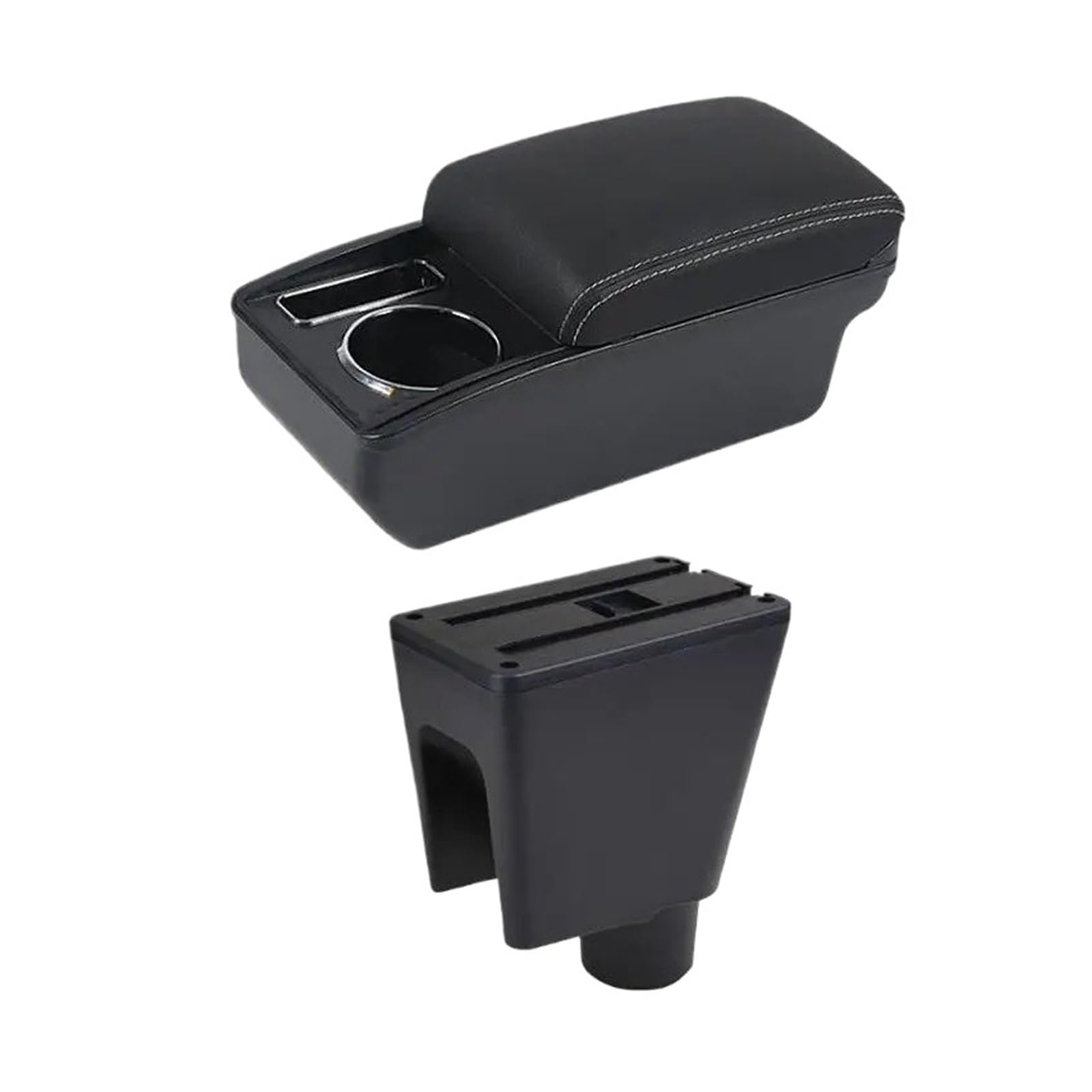 UMDJJU For Chevrolet For Spark 3 III For Aveo T200 Car Armrest Box For Arm Rest Center Console Storage Car Centre Console Armrest Box(C3 White Line)