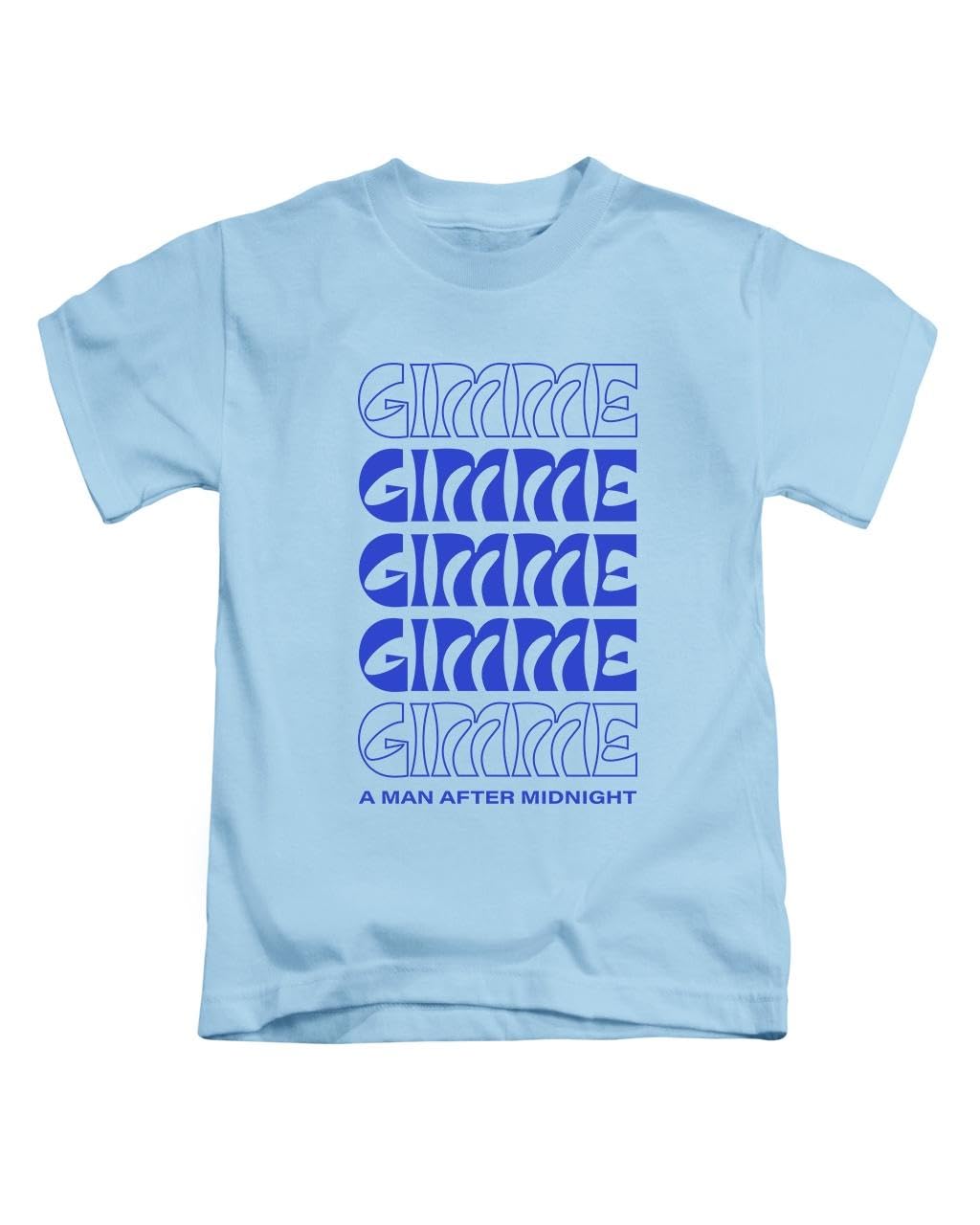 New Spirit Original Unisex Sky Blue Gimme Gimme Gimme Blue Tee T-Shirt Funny T Shirt Top