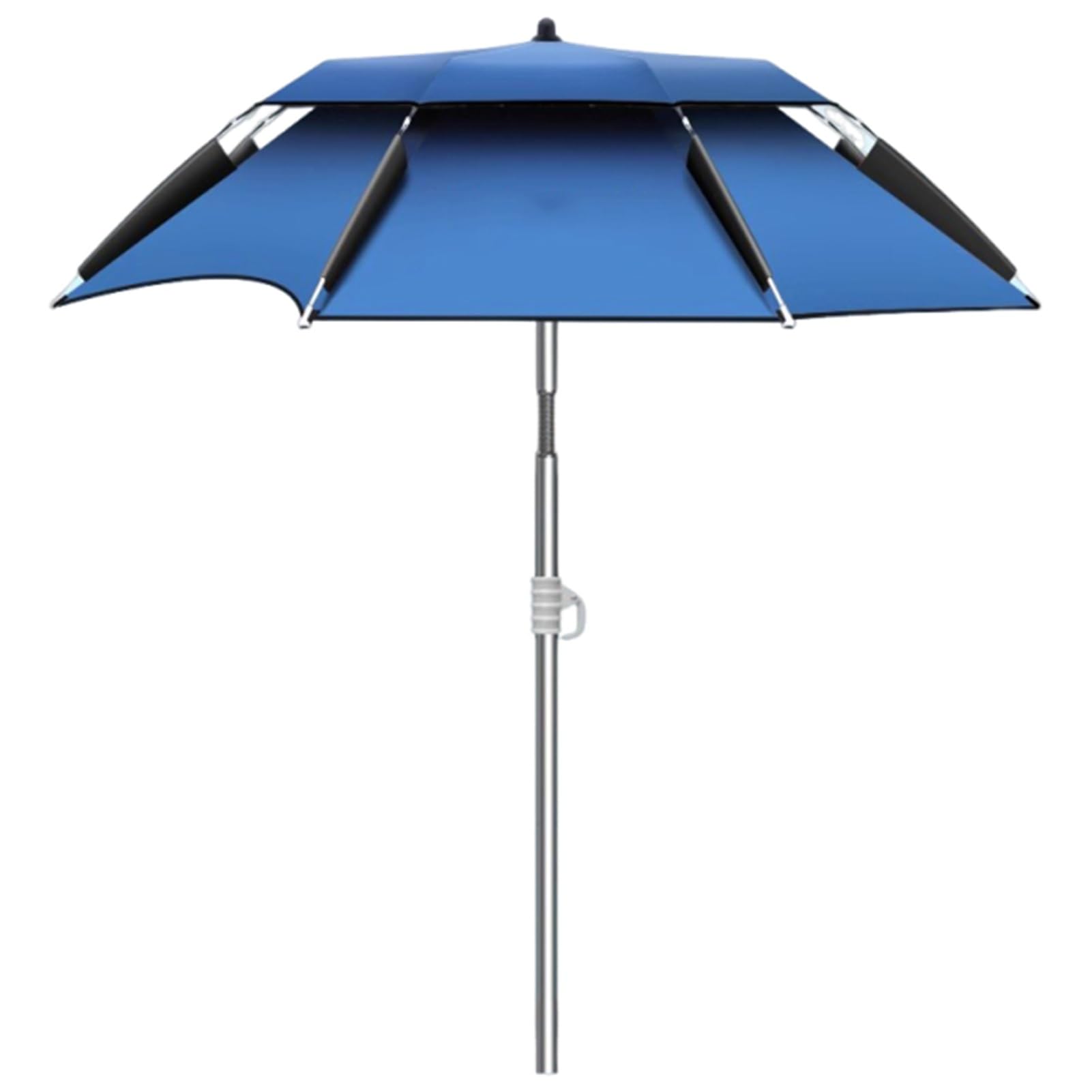 Obrót o 360° Parasol Wędkarski, Przenośny Parasol Zewnętrzny, Aluminiowy Parasol Plażowy do Basenu Ogrodowego