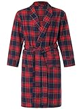 Latuza Men's Cotton Flannel Robe XL Red