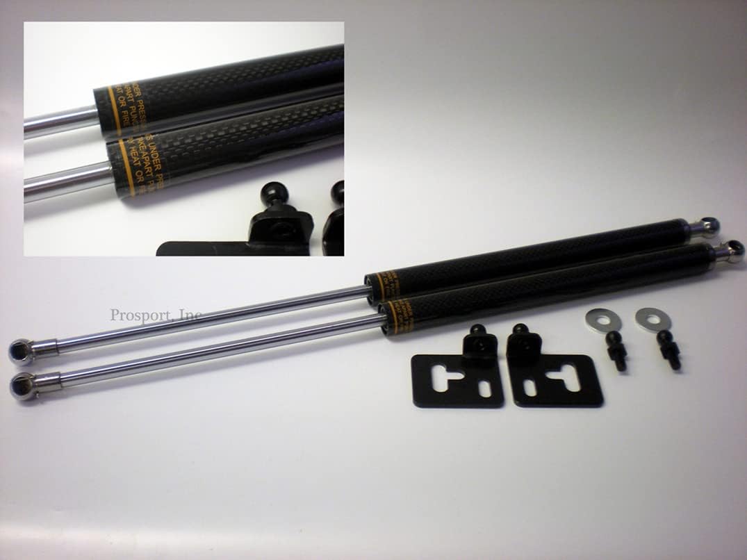Prosport Carbon Fiber Hood Damper Hood Struts, Lift Support, Hood Shocks fits Subaru WRX STI GDB GDA 2002-2007