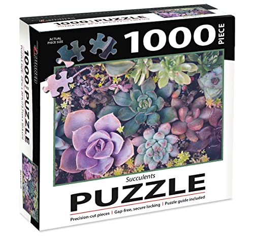 Turner Photographic Succulents Puzzle - 1000 PC (8410517), Multicolor