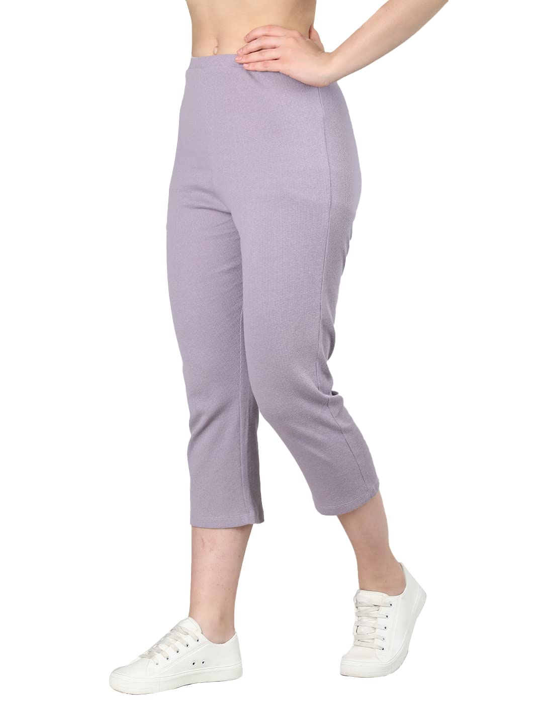 CHKOKKO Women High Rise Casual Lower Regular Fit Track Pant
