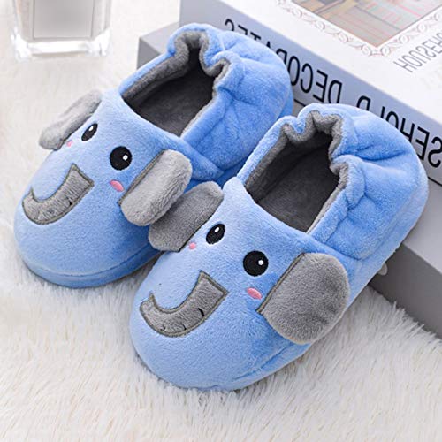 Cartoon Warm Boys Girls Slippers Baby Toddler Kids Soft-Soled Shoes Elephant Pattern Plush Winter Infant Tennis Shoe2