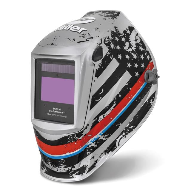 Miller Digital Performance™ Series Auto-Darkening Welding Helmet with ClearLight 4x Technology - Professional Welding Hood for MIG, TIG & Grinding -
