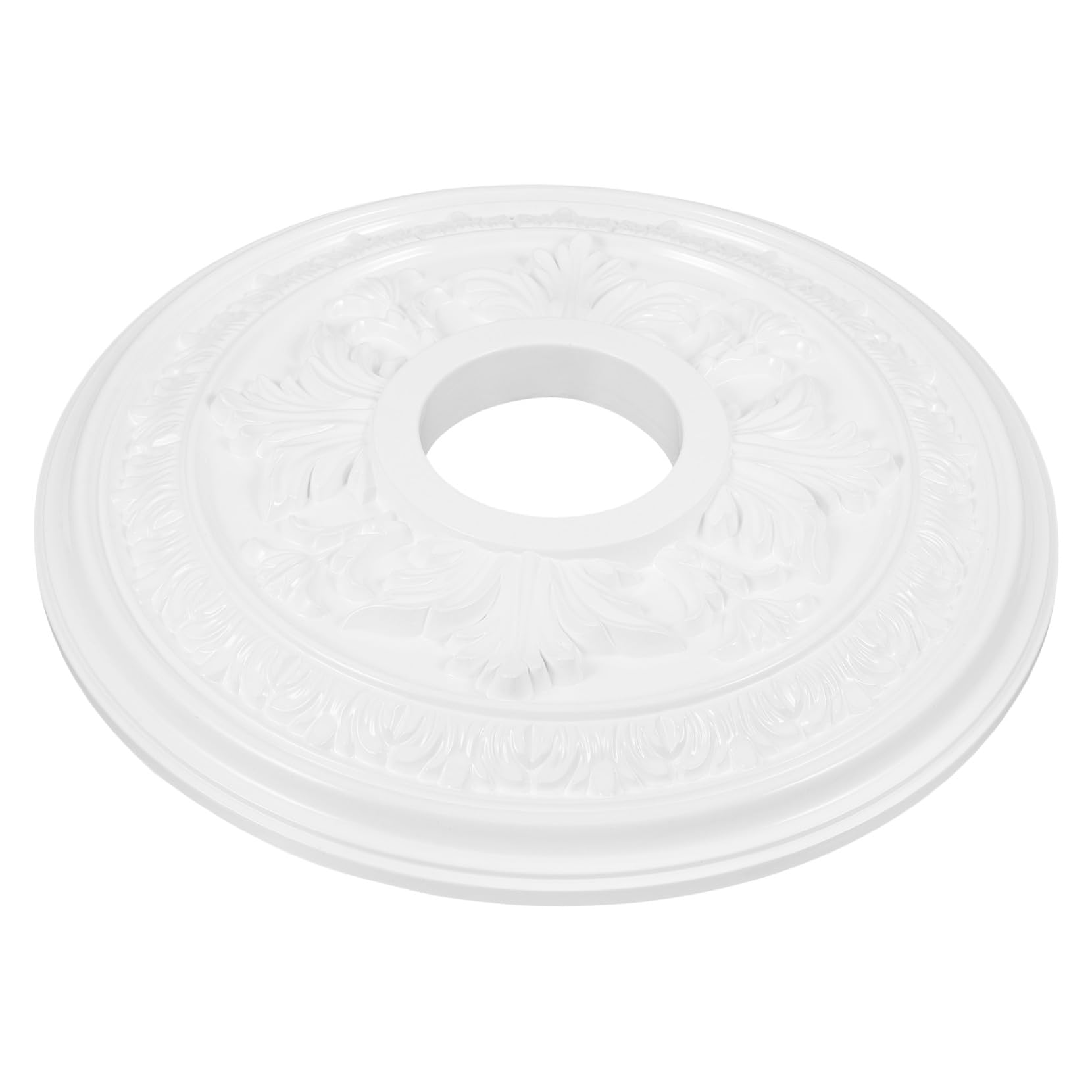 Médaillon de plafond en PU pour cacher les trous et câbles du lustre