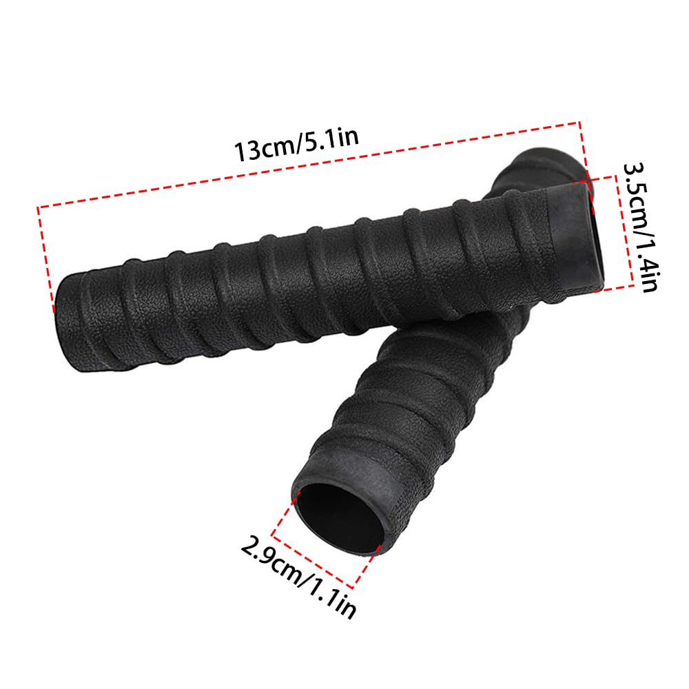 DONGKER Empuñaduras de remo para kayak, 1 par de fundas de silicona para remo de kayak, 13 cm de largo, funda de agarre antideslizante para accesorios de remo al aire libre