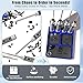 Magnet Tool Tray Aluminum Alloy Screw Tray with Tool Holder RC Parts Fixing for 1/10 RC Cars, Drones, Phone, Computer, Eyeglass, Electronic Multi-Compartment Anti-Loss Organizer Storage Box(Blue)