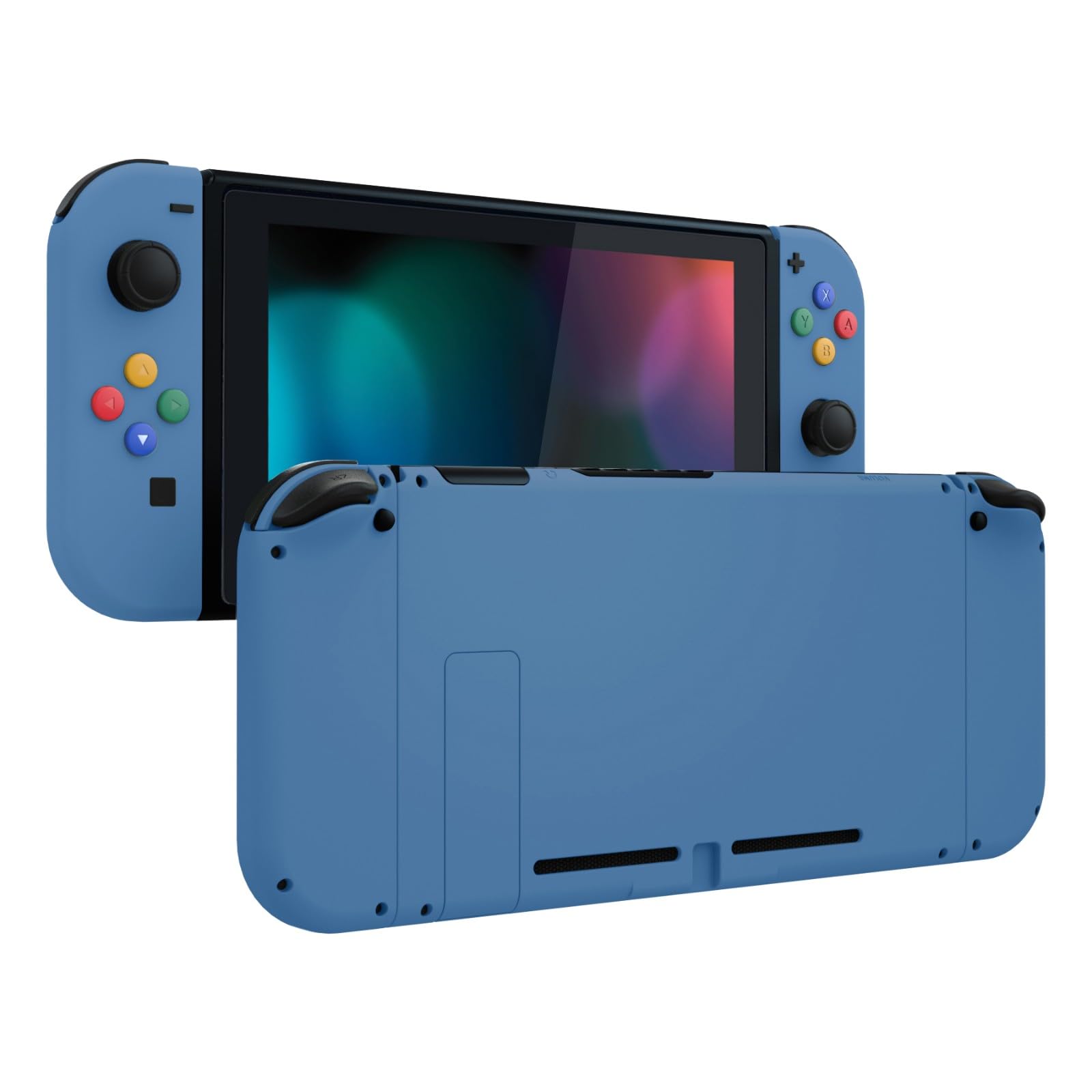 eXtremeRate Replacement Case for Nintendo Switch with Full Buttons, Shell for Switch Console Joycons-Airforce Blue