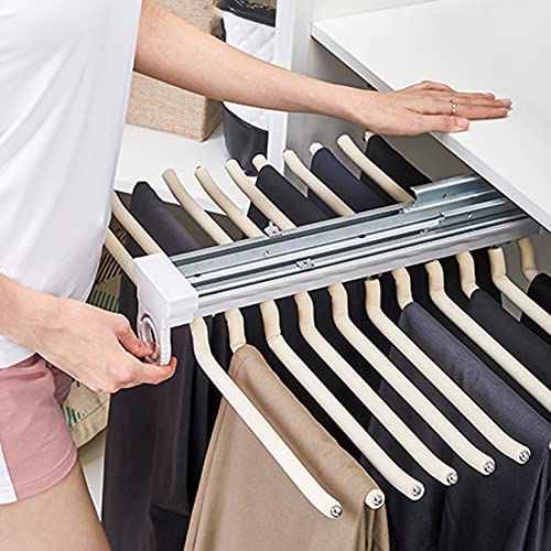 Cintre extensible à 18 bras pour pantalon modulable et noir