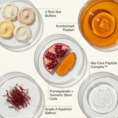 Image of VEDICDERM Kumkumadi De-Pigmentation Night Cream 50g | Goodness of Saffron & Ceramides | Reduces Dark Spots & Melasma | Enhances Brightening & Radiance | Sulfate & Paraben Free (Pack of 1)