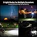 Wuben L50 Rechargeable Tactical Flashlights, 1200 Lumens, IP68 Waterproof, 5 Modes for Emergency, Rescue, Inspection, Hunting