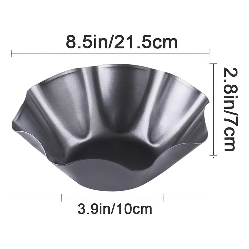 Nicht-Stick Large Taco Shell Bowl Kohlenstoffstahl-Tortilla Maker-Schale Nicht-Stick-Salatplatte